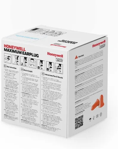 Vista 6 de Howard Leight de Honeywell Max tapones de espuma desechables para los oídos.