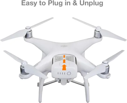 Vista 4 de ExpertPower Paquete de 3 baterías de repuesto de vuelo inteligente de alta capacidad (15.2V 5870mAh) para drones DJI Phantom 4 Series DJI Phantom