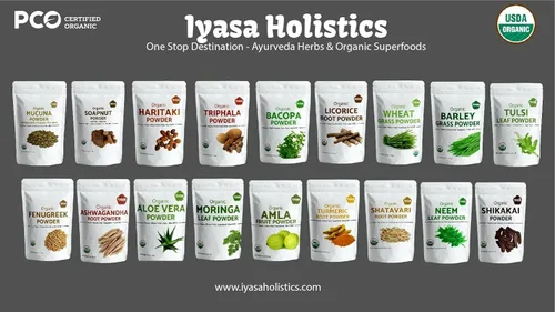 Vista 3 de Polvo de soapnut orgánico (polvo Reetha) de 4 onzas, detergente orgánico natural para ropa, limpiador multiusos para el cabello, la piel y el hogar