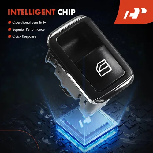 Vista 6 de A-Premium Interruptor eléctrico de ventana compatible con los modelos Mercedes-Benz – C250, C350, CLA250, CLA45 AMG, CLS400, CLS550 – Delantero