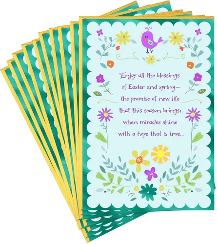 Hallmark Paquete de tarjetas de Pascua religiosas, bendiciones (10 tarjetas con sobres)