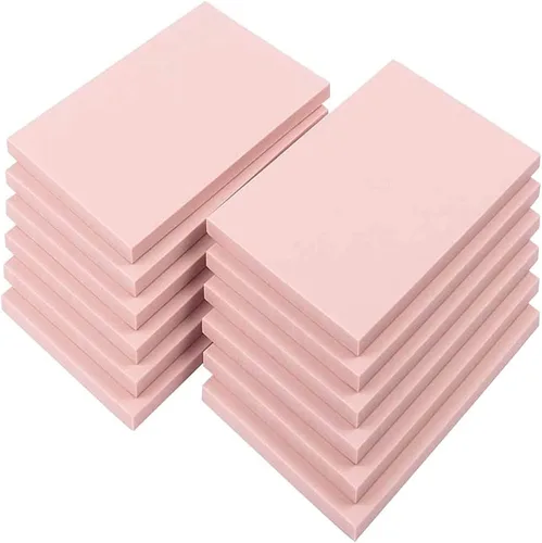 SGHUO 12pcs 4"x6" Bloques de tallado de goma rosa Linóleo Bloque de sello Kit de fabricación de sellos