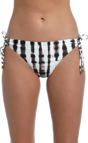 Vista 18 de La Blanca Parte inferior de bikini hipster con lazo lateral para mujer Negro/ Luces de la ciudad