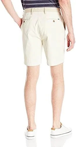 Vista 4 de Nautica Pantalones cortos de lona de algodón de ajuste moderno para hombre