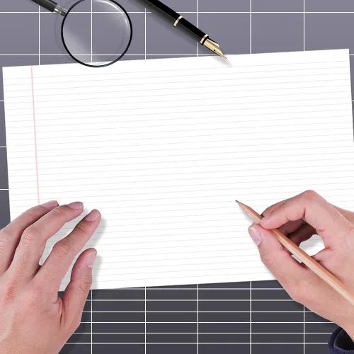 Vista 4 de Yaridar 17" x 11" Legal Pads, 25 Sheets/50 Pages Per Legal Note Pads, Line Notepads, 100Gsm White Line Paper