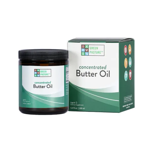 Green Pasture Aceite de mantequilla concentrado líquido – 6.4 onzas líquidas – CLA- Vitamina A (6.4 oz.)