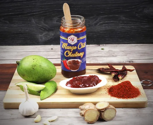 Vista 7 de TAJ Gourmet Chutney de chile y mango (Mango Chile), 320g (11.2oz)