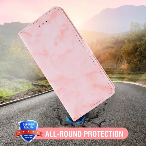 Vista 7 de Asuwish Funda compatible con Moto G Stylus 2020 MotoG Pro y protector de pantalla de vidrio templado, tarjetero con función atril y tapa de mármol
