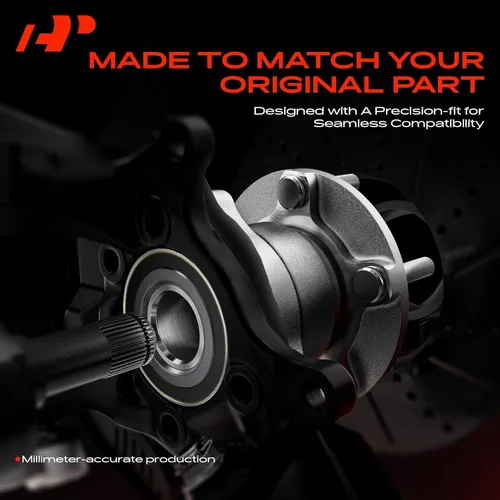 Vista 3 de A-Premium Cojinete de rueda trasera y conjunto de cubo con 5 lengüetas compatible con Subaru Forester 2014-2018, Impreza 2012-2021, Crosstrek