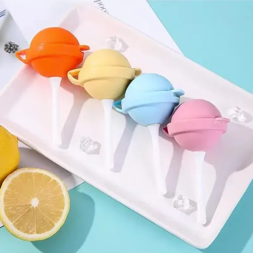 Vista 2 de 2026 New Silicone Lollipop Ice Cream Molds,Reusable Diy Lollipop Ice Cream Maker With Sticks,Silicone Popsicle Molds For Summer Parties Bpa Free