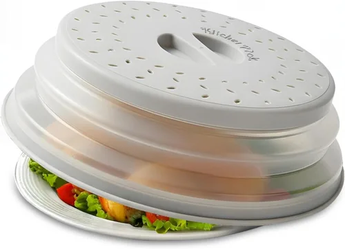 Vista 10 de s Cubierta para salpicaduras de microondas, cubierta de microondas para alimentos, tapa protectora de salpicaduras de microondas con asa, cubierta