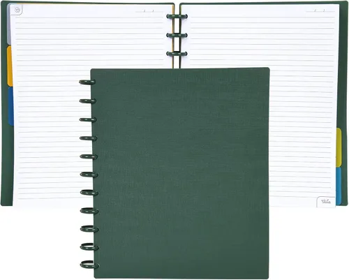 Vista 60 de Talia - Cuadernos de notas con tapas, planificador, personalizables, (Rosa de los 90, Junior (5.5 pulgadas x 8.5 pulgadas))