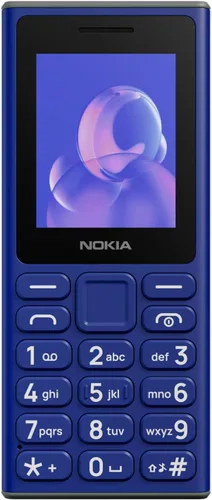Vista 2 de Nokia 105 2G (TA-1683) Dual Sim Modelo internacional Teléfono con funciones 2G solamente No para Verizon, Sprint, Xfinity, ATT, Cricket - Azul