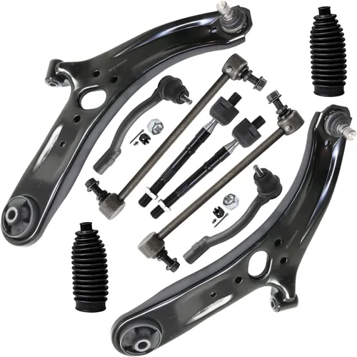 Vista 109 de Detroit Axle - Kit de suspensión delantera de 10 piezas para Ford Freestar Mercury Monterey 04-07, 2 brazos de control inferiores con rótula 4