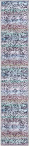 Vista 165 de Rugs.com Francesca Collection - Alfombra lavable de tejido plano, 2 x 3 pies, color blanco sal marina, perfecta para entradas, cocinas, rincones