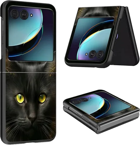 Vista 19 de Funda para Moto Razr Plus 2023 para Motorola Razr Plus Funda delgada y ligera de policarbonato duro a prueba de golpes Funda protectora para Audio
