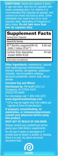 Vista 9 de Digestive Advantage Probióticos + enzimas digestivas lactasa para la salud digestiva, probióticos diarios para mujeres y hombres hinchazón