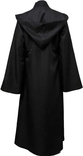 Vista 3 de Capa de cosplay para hombre, disfraz de túnica de Halloween, uniforme con capucha