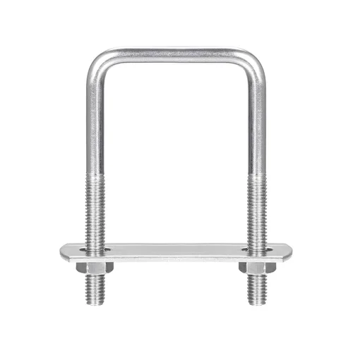 Vista 14 de uxcell Pernos en U cuadrados, 2 juegos 37mm (1.46") de ancho interno 70mm de longitud M6, perno de abrazadera en U de acero inoxidable 304