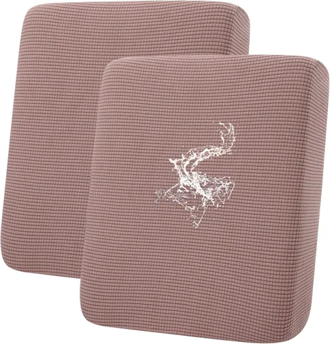 Vista 65 de hyha - Fundas de cojín impermeables para sofá modular, fundas de cojín de sofá en forma de L, tela jacquard gruesa, funda de diván con parte Beige