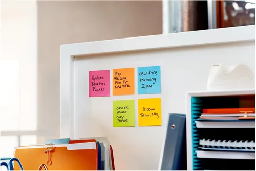 Vista 14 de Post-it Notas súper adhesivas, 3 x 3 pulgadas Colección Energy Boost Para organización 24 blocs, paquete de 8