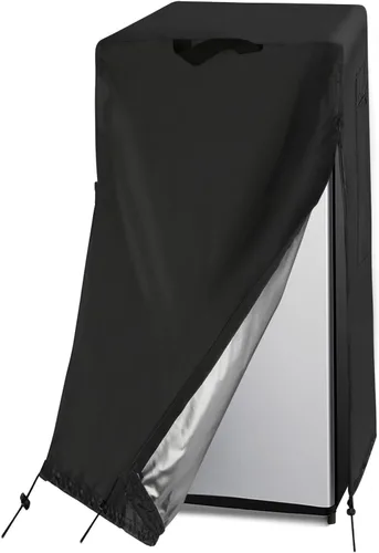 Vista 13 de Cubierta para refrigerador Guisong, impermeable y a prueba de polvo, protectora para congeladores verticales, adecuada para la mayoría de mini