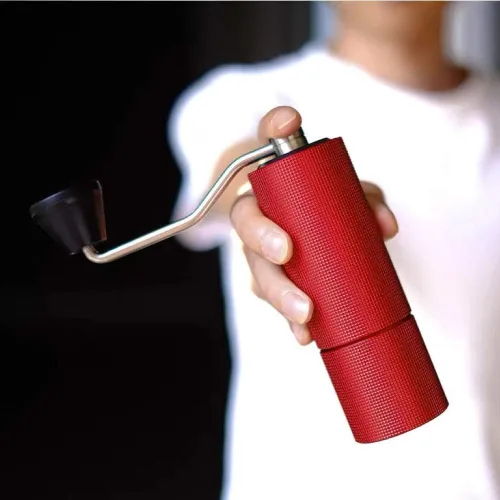 Vista 4 de Timemmore castaño C2 manual molinillo de café capacidad 0.71oz con CNC acero inoxidable cónico rebaba interna ajustable ajuste, doble rodamiento
