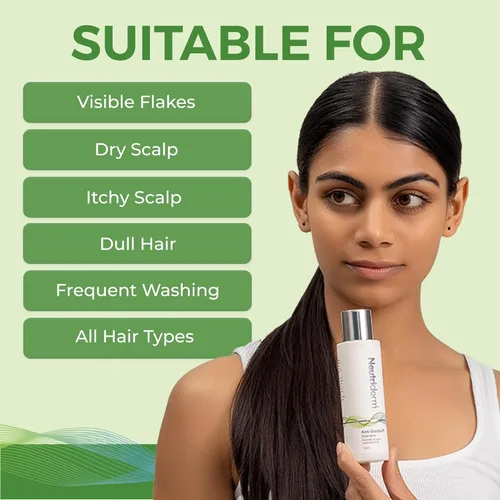 Vista 3 de NEUTRIDERM Champú anticaspa, de acción rápida, champú para cuero cabelludo seco, alivio duradero, tratamiento de control de caspa para picazón