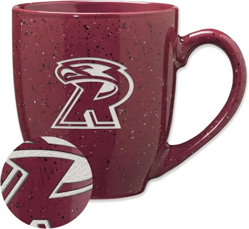 Vista 381 de Rico Industries NCAA Saint Joseph's (PA) Hawks Logo Principal Color Marrón 16 oz Logotipo del Equipo de Color Láser Grabado en Cerámica Moteada Taza