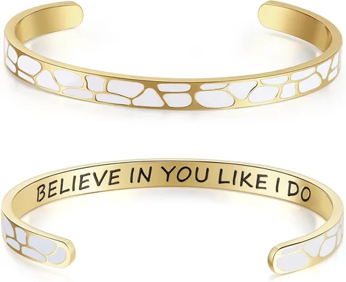 Vista 17 de SAM & LORI - Pulseras ajustables personalizables para adolescentes y mujeres, joyas inspiradoras en varios diseños para hija, hermana, mamá, amigas