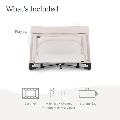Vista 2 de UPPAbaby Remi Playard Corral Portátil 3 en 1 de Lujo, Moisés de Cabecera + Cuna de Viaje Moisés de Malla, Colchón, Funda de Colchón de Algodón