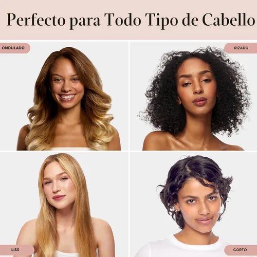 Vista 7 de Kitsch Cepillo para cabello con frizz - Varita domadora con biotina, aloe y vitamina E - Gel en aerosol de tipo suero transparente para cabello