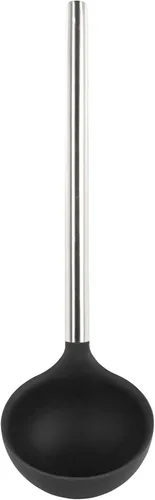 Vista 13 de Tovolo Cucharón de silicona con mango de acero inoxidable para cocinar conservas, servir sopa, ponche de sopa, salsa de guiso, cuchara grande