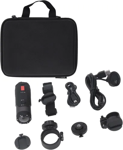 Vista 8 de Heayzoki Cámara de acción cámara de casco de motocicleta 4K impermeable videocámara deportiva gran angular de 170 grados cámara corporal