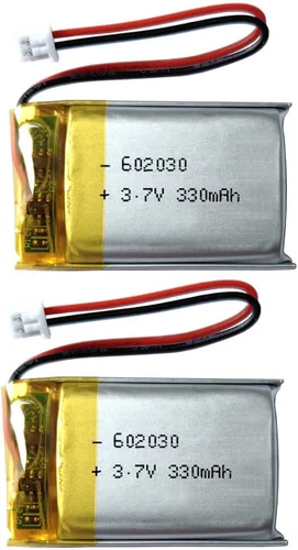 Vista 6 de Batería de repuesto de polímero de litio recargable de 3.7 V 402030 220 mAh con conector Jst PH1.25/2p para auriculares Bluetooth, reloj