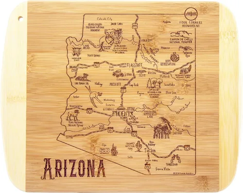 Vista 13 de Totally Bamboo A Slice of Life Alabama State Tabla de servir y cortar, 11 x 8.75 pulgadas