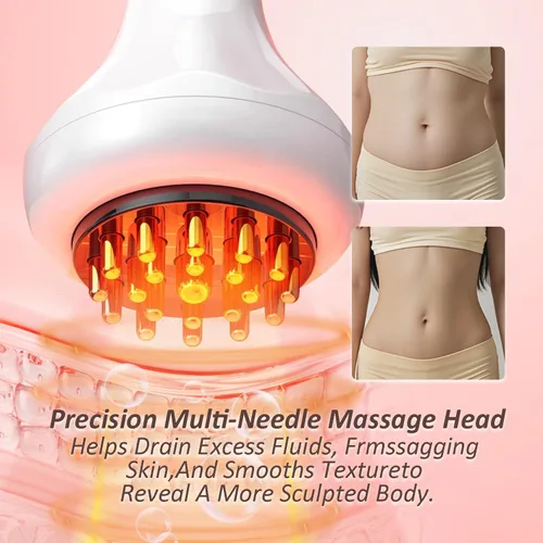 Vista 2 de Masajeador de drenaje linfático y herramienta de masaje anticelulitis ayuda a reducir las estrías y la celulitis, máquina de esculpir el cuerpo