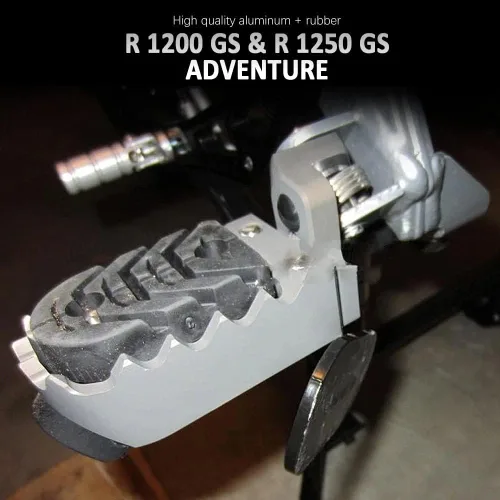 Vista 6 de Estriberas ajustables de aluminio para motocicleta, con resorte integrado, accesorios de motocicleta para BMW R1250GS ADV 2020-2023 R1200GS R 1200