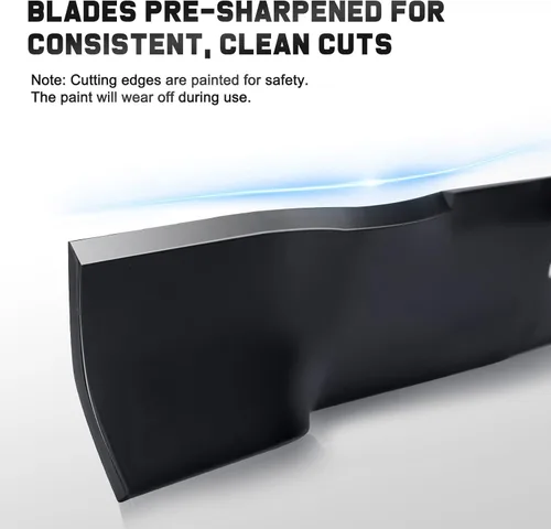 Vista 6 de Grasscool L111 - Cuchillas para tractor de césped John Dee-re de 42 pulgadas Deck L110 L100 L118 L108 GX20249 GX20433 GY20567 (paquete de 2)