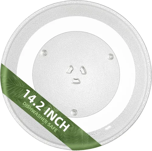 Vista 12 de Plato giratorio de microondas de 340 mm 13.5", compatible con Panasonic F06015Q00AP F06014T00AP, plato de vidrio de repuesto de 13 1/2 pulgadas
