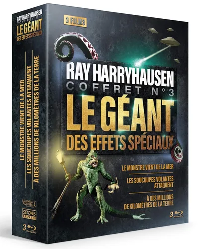 Ray Harryhausen Collection 3 ( It Came from Beneath the Sea Earth vs. the Flying Saucers 20 Million Miles to Earth ) Blu-Ray, Reg.ABC Import -