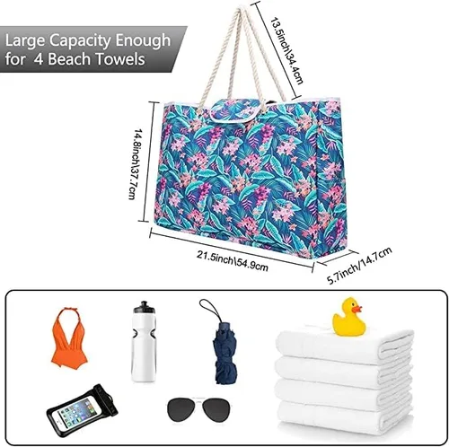 Vista 2 de CONTAIL Bolsa de mano de gran capacidad de 21.5 pulgadas con forro totalmente impermeable, convertible como bolsa húmeda y seca