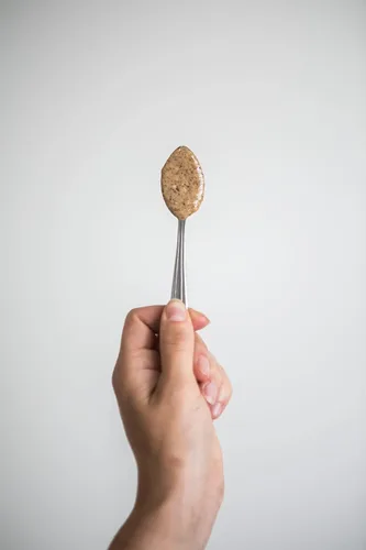 Vista 4 de Mantequilla de almendras natural (1 libra) – Almendras tostadas recién secas de un solo ingrediente, nada añadido, proteína pura a base de plantas