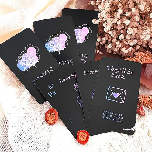Vista 6 de Han Yu Bowen Cartas de oráculo de amor, cartas de tarot para principiantes, cartas de tarot de llama gemela, cartas de Oracle mazos con significados