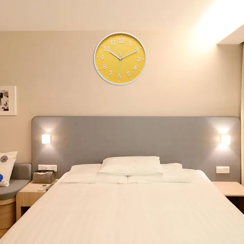 Vista 5 de PATIKIL Reloj de pared de 8 pulgadas, con número 3D, de cuarzo, funciona con pilas, silencioso, sin tictac, redondo, para oficina, dormitorio