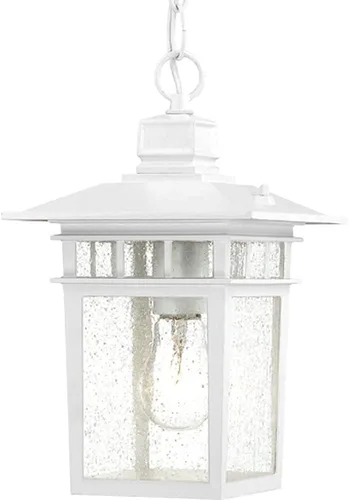 Vista 3 de Nuvo, farol de pared grande en forma de boj de iluminación, con brazo hacia abajo y vidrios transparentes biselados