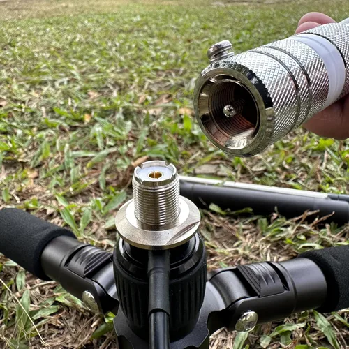 Vista 8 de Adaptador de antena 3/8-24 a UHF PL-259 - GRA-AD35 para montaje SO239 de antenas de jamón CB