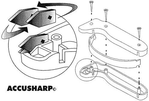 Vista 8 de AccuSharp - Afilador para cuchillos, herramientas de jardín, tijeras, hachas y más