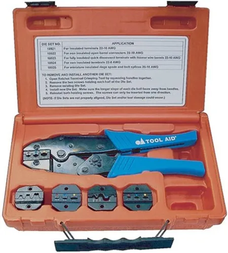 Tool Aid - Kit de crimpadora Mandíbulas extraíbles de trinquete (18920)