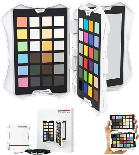 Datacolor Spyder Checkr Photo para precisión y consistencia del color, herramienta portátil de combinación de colores con estuche ergonómico, 62